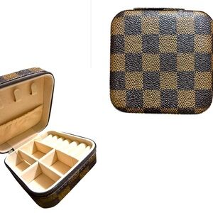 Checkered mini Jewelry Box